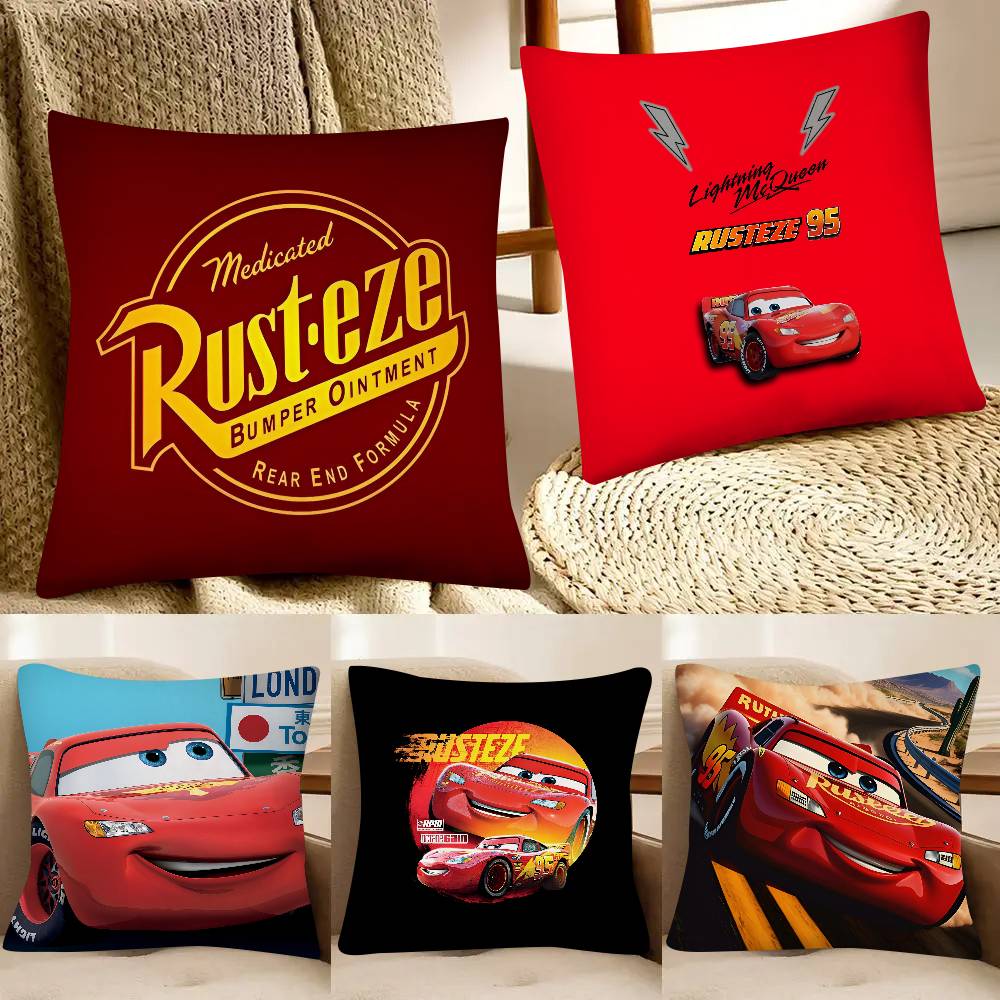 Lighting Mcqueen Decor - Cartoon Car Lightning McQueen Pillow Case