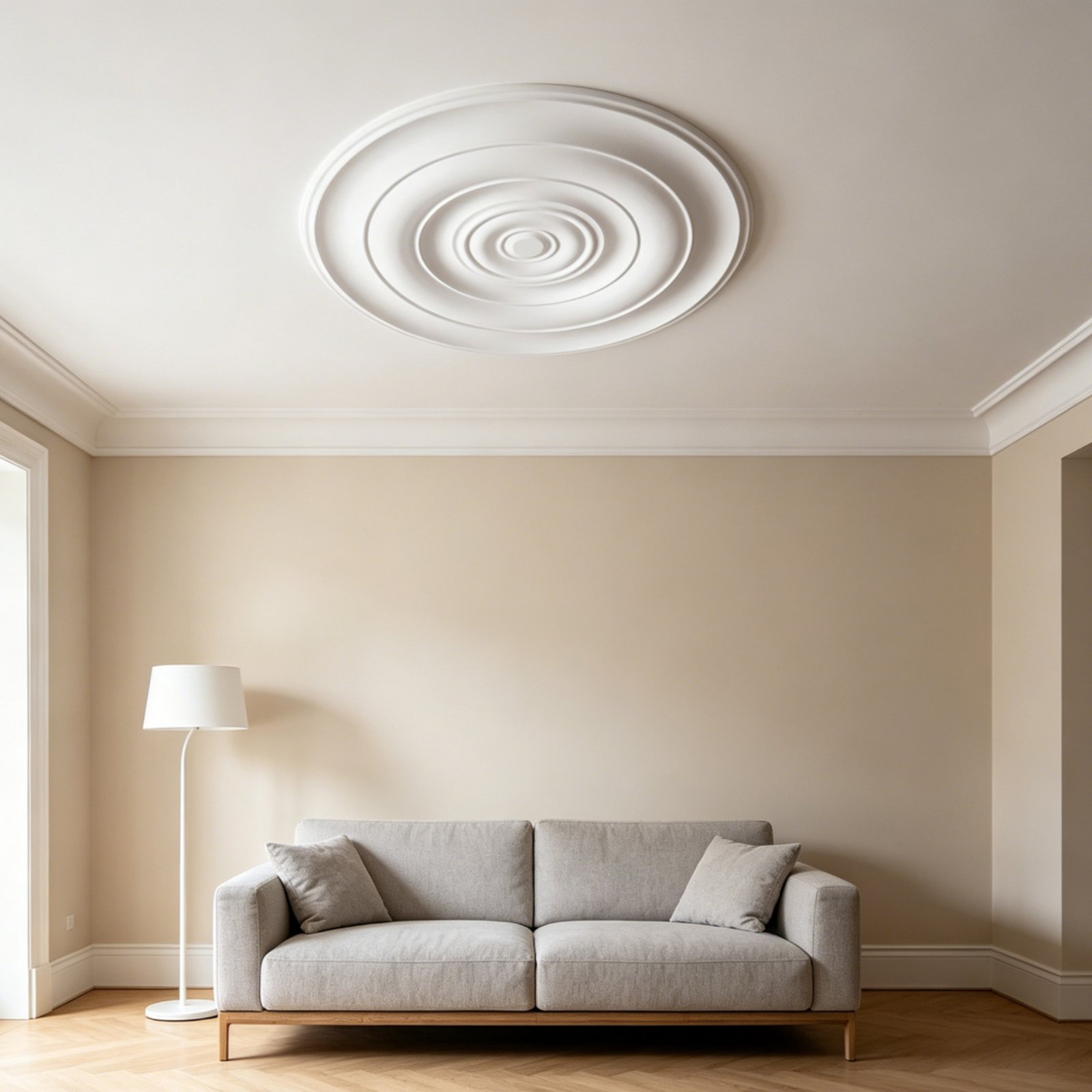 Lighting Interior Decor - Round Ceiling Medallion European Design PU