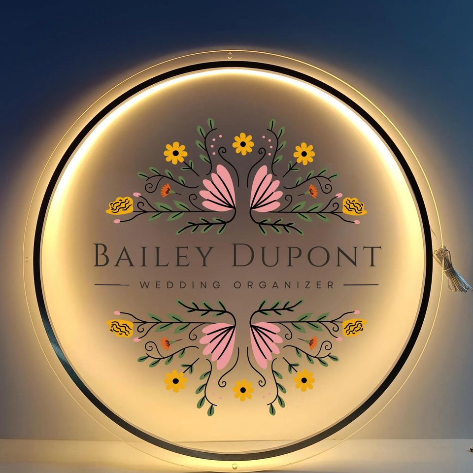 Custom Shop Logo 3D Acrylic Si - Lighting Decor Company recension och pris