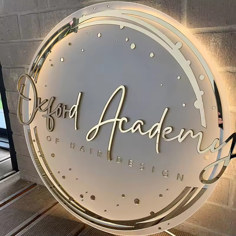 Custom Shop Logo 3D Acrylic Si - Lighting Decor Company recension och pris