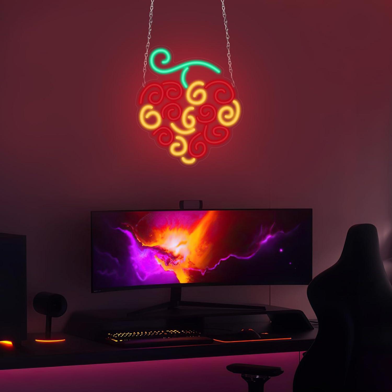 Cyber Fruit Neon Sign USB Dimm - Lighting Decor For Room recension och pris