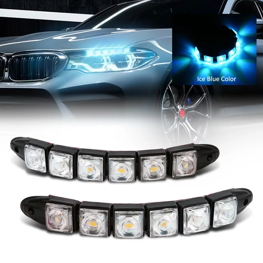 2PCS LED Waterproof DRL Light  - Ambient Led Strip recension och pris
