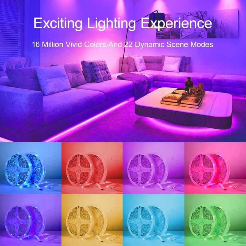 DC 5V USB LED Strip Lights APP - Lighting Decor For Room recension och pris