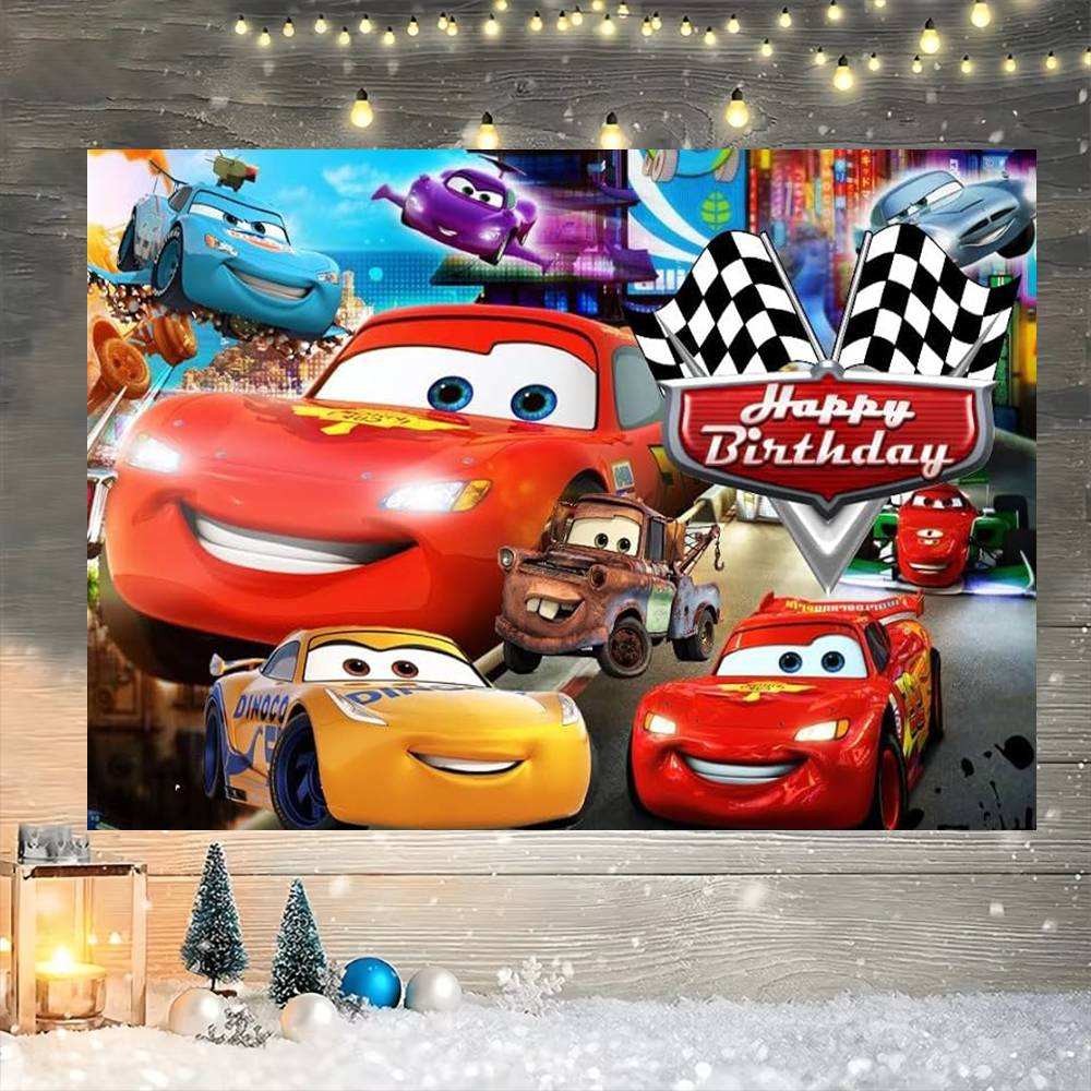 Movie Cars Party Decorations B - Lighting Mcqueen Decor recension och pris