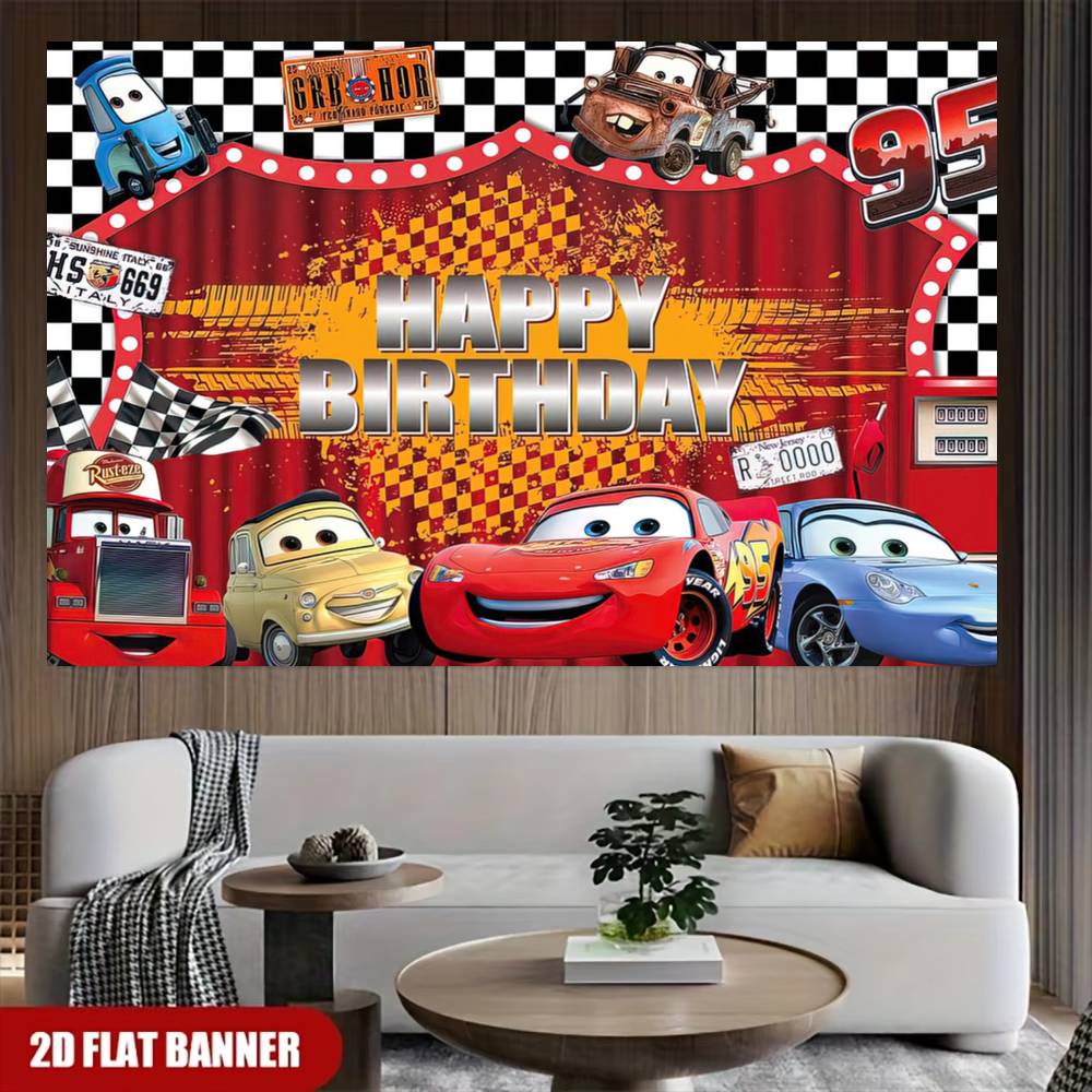 Movie Cars Party Decorations B - Lighting Mcqueen Decor recension och pris