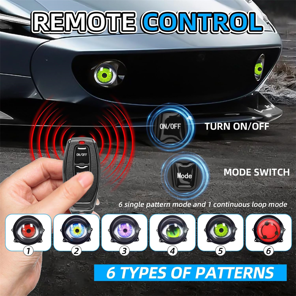  6-Mode Led Dynamic Devil Eye - Lightings Decoration recension och pris