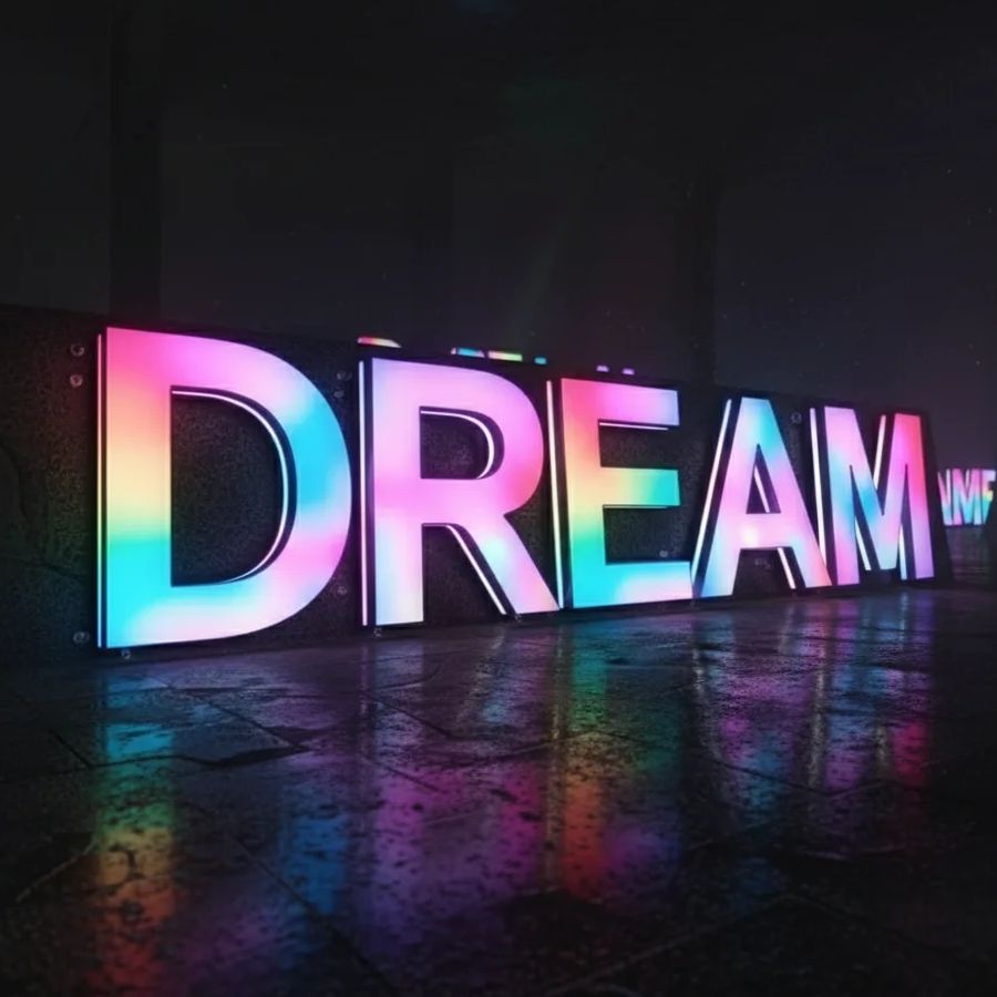 Custom RGB Metal LED Sign Wall - Lighting Decor Company recension och pris