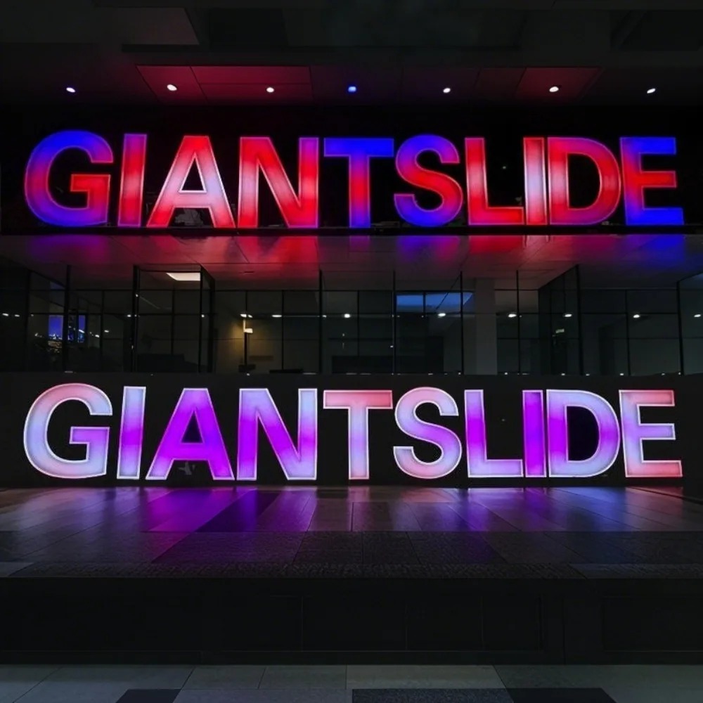 Custom RGB Metal LED Sign Wall - Lighting Decor Company recension och pris