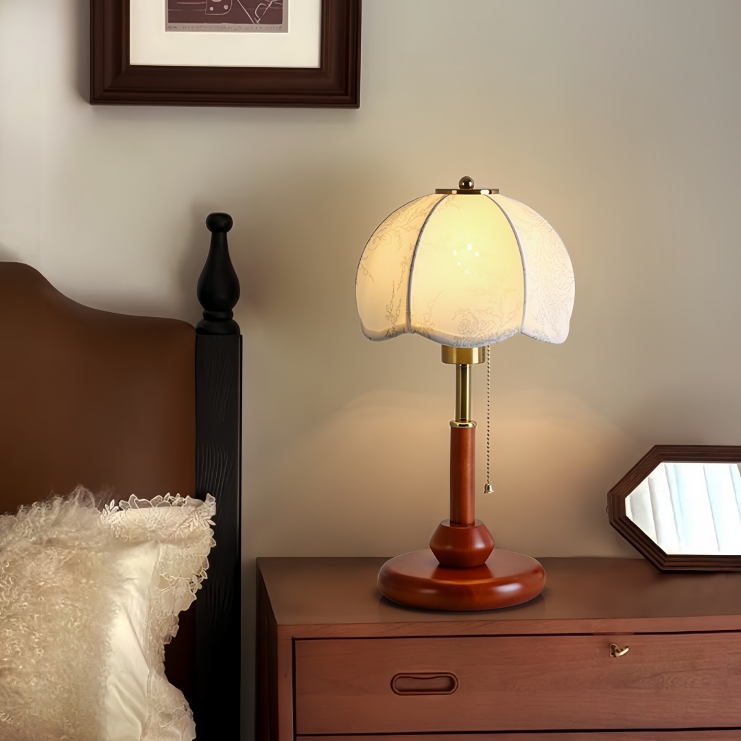 Vintage Scalloped Dome Table L - Lighting Decor For Room recension och pris