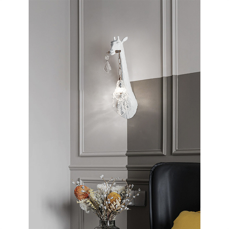 Modern Creative Resin Giraffe  - Foyer Lighting Wall Decor recension och pris