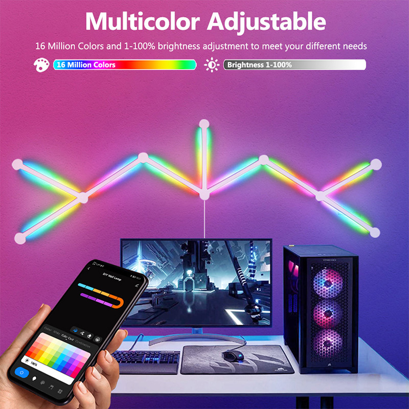 Smart RGB Wall Lamp, Bluetooth - Lighting Decor For Room recension och pris