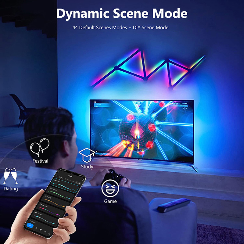 Smart RGB Wall Lamp, Bluetooth - Lighting Decor For Room recension och pris
