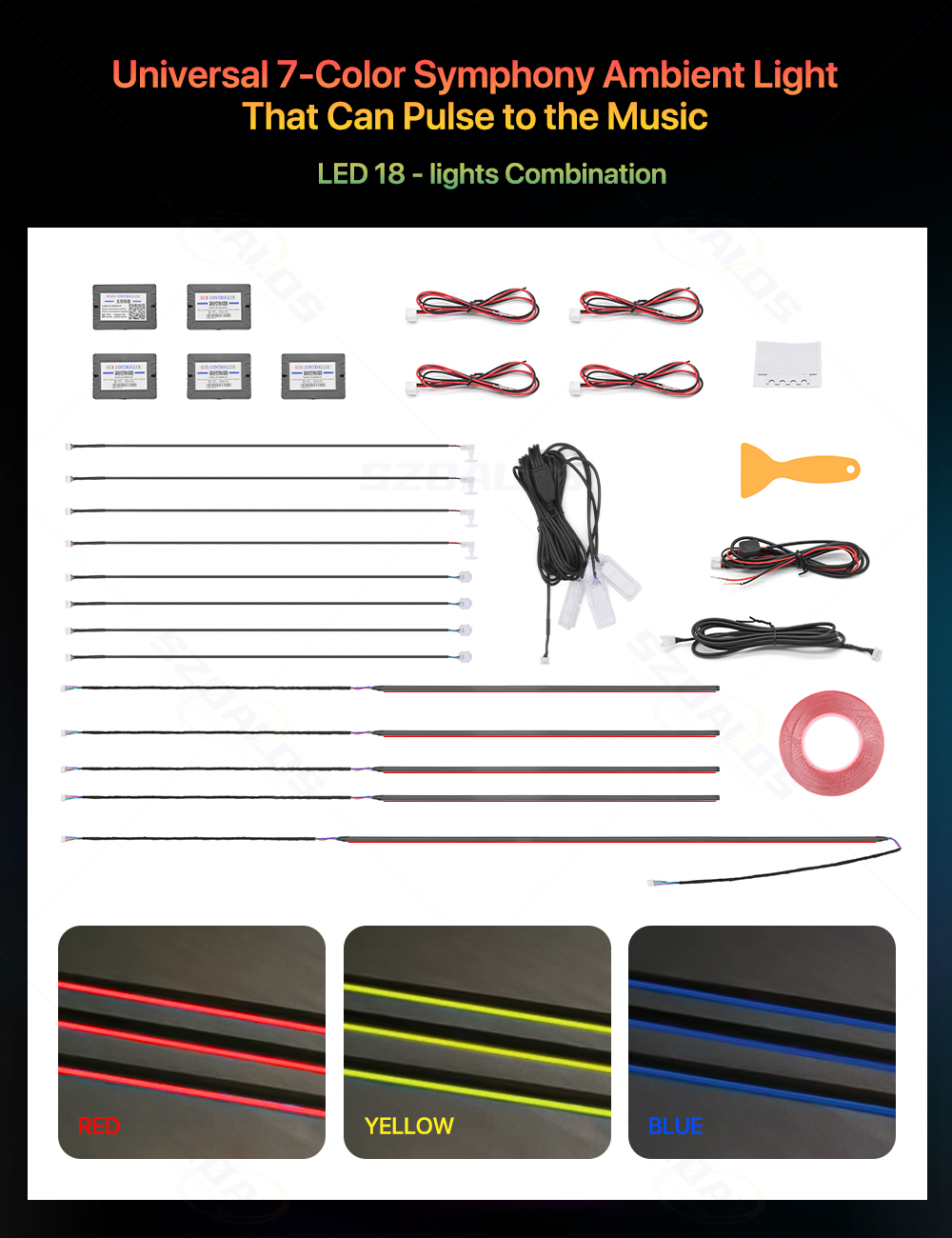 Hot Selling Car Ambient Light  - Ambient Led Strip recension och pris