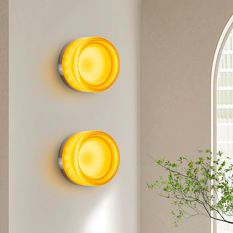 Modern Round Glass Wall Lamps  - Foyer Lighting Wall Decor recension och pris