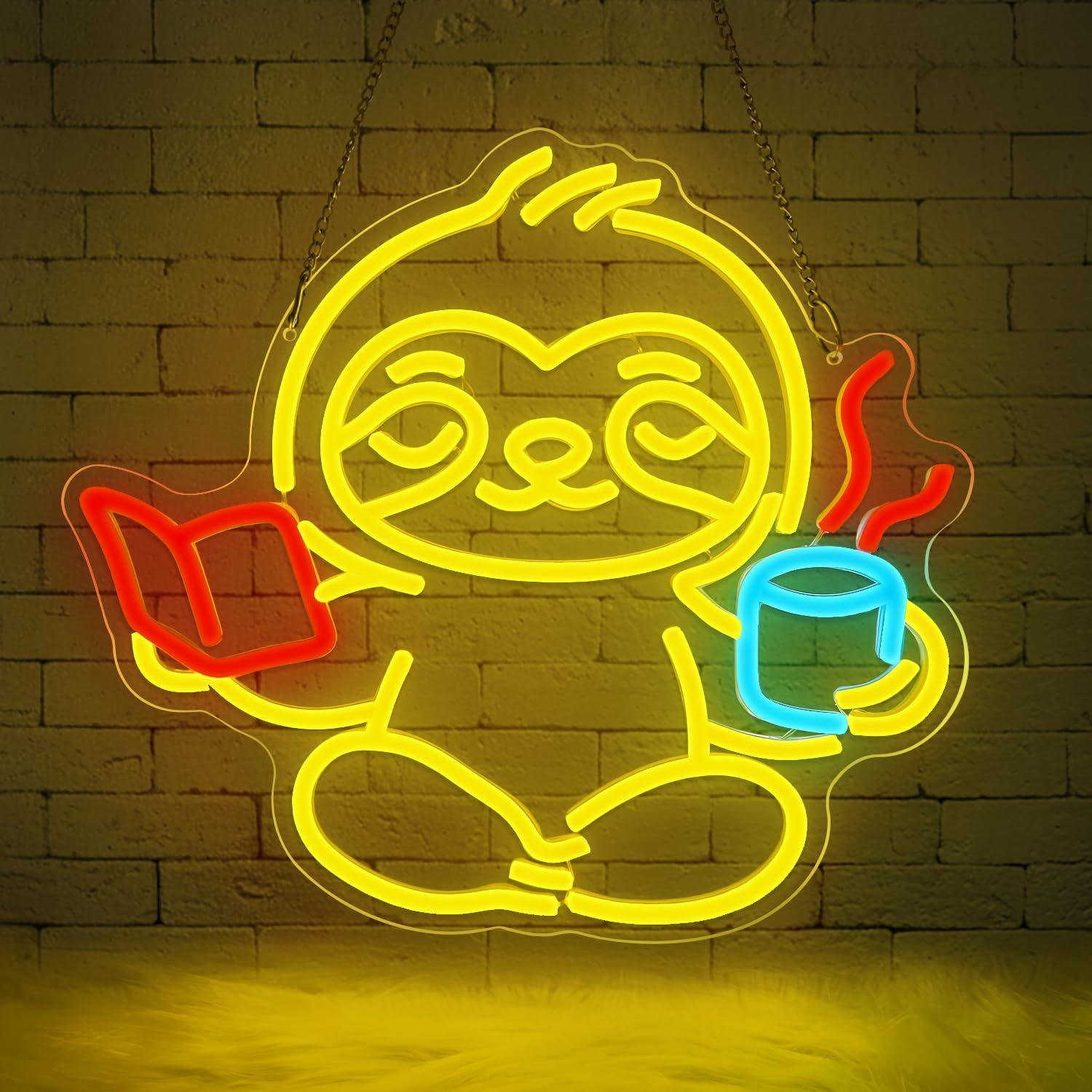 Sloth Neon Sign USB Dimmable L - Lighting Decor For Room recension och pris