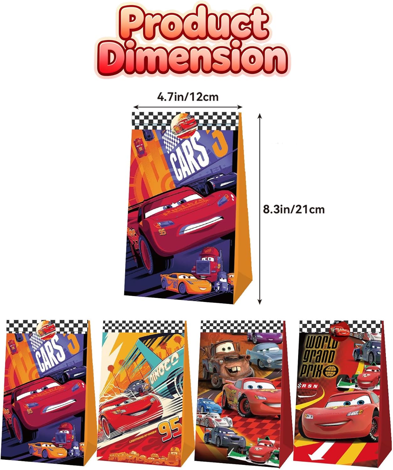 Cute Cars Party Favor Gift Bag - Lighting Mcqueen Decor recension och pris