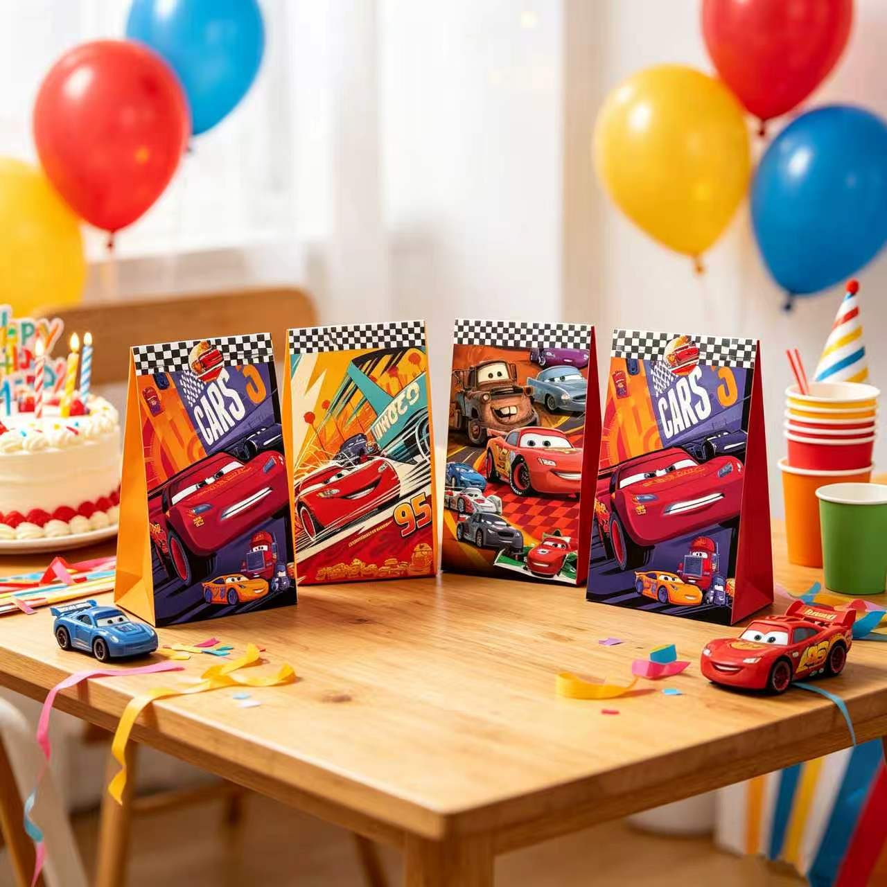 Cute Cars Party Favor Gift Bag - Lighting Mcqueen Decor recension och pris