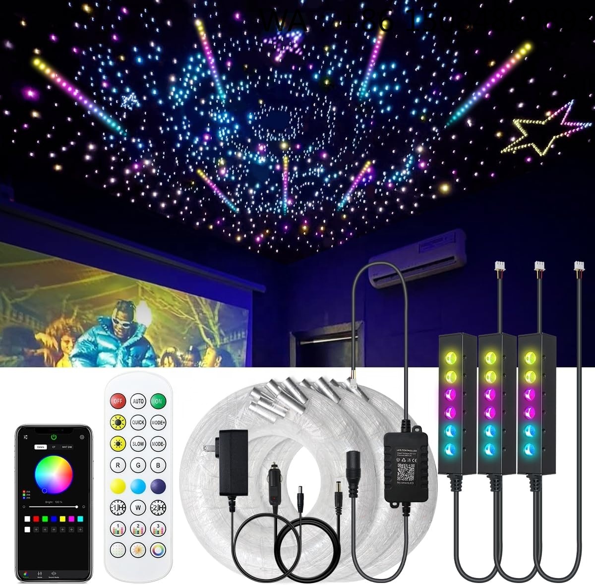 RGB Fiber Optic Star Ceiling L - Lighting Interior Decor recension och pris