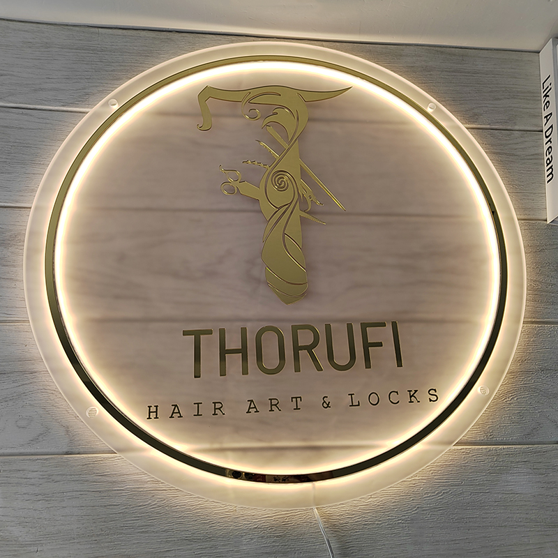 Custom Business Logo 3D Acryli - Lighting Decor Company recension och pris