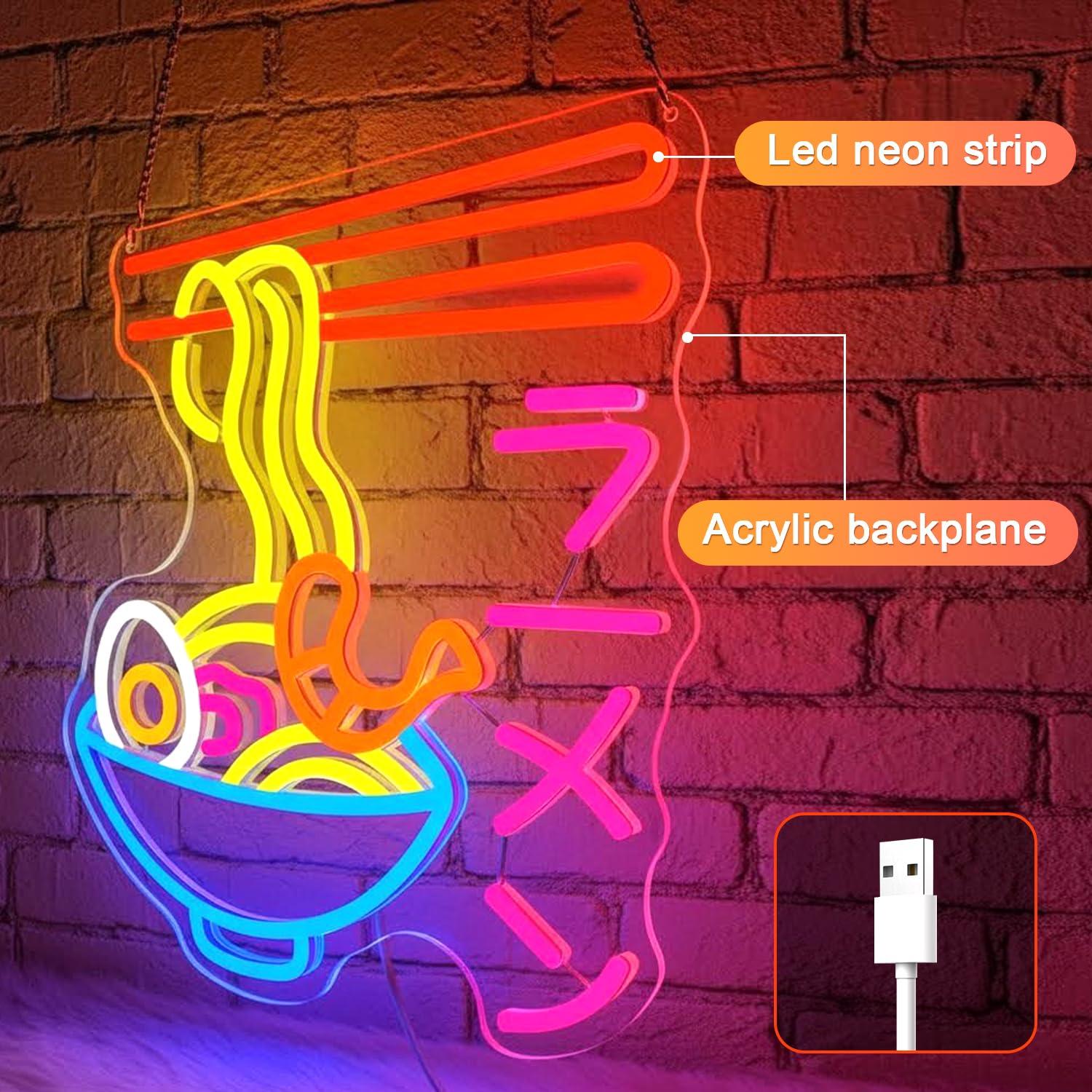 Ramen Neon Sign Japanese Noodl - Lighting Decor For Room recension och pris