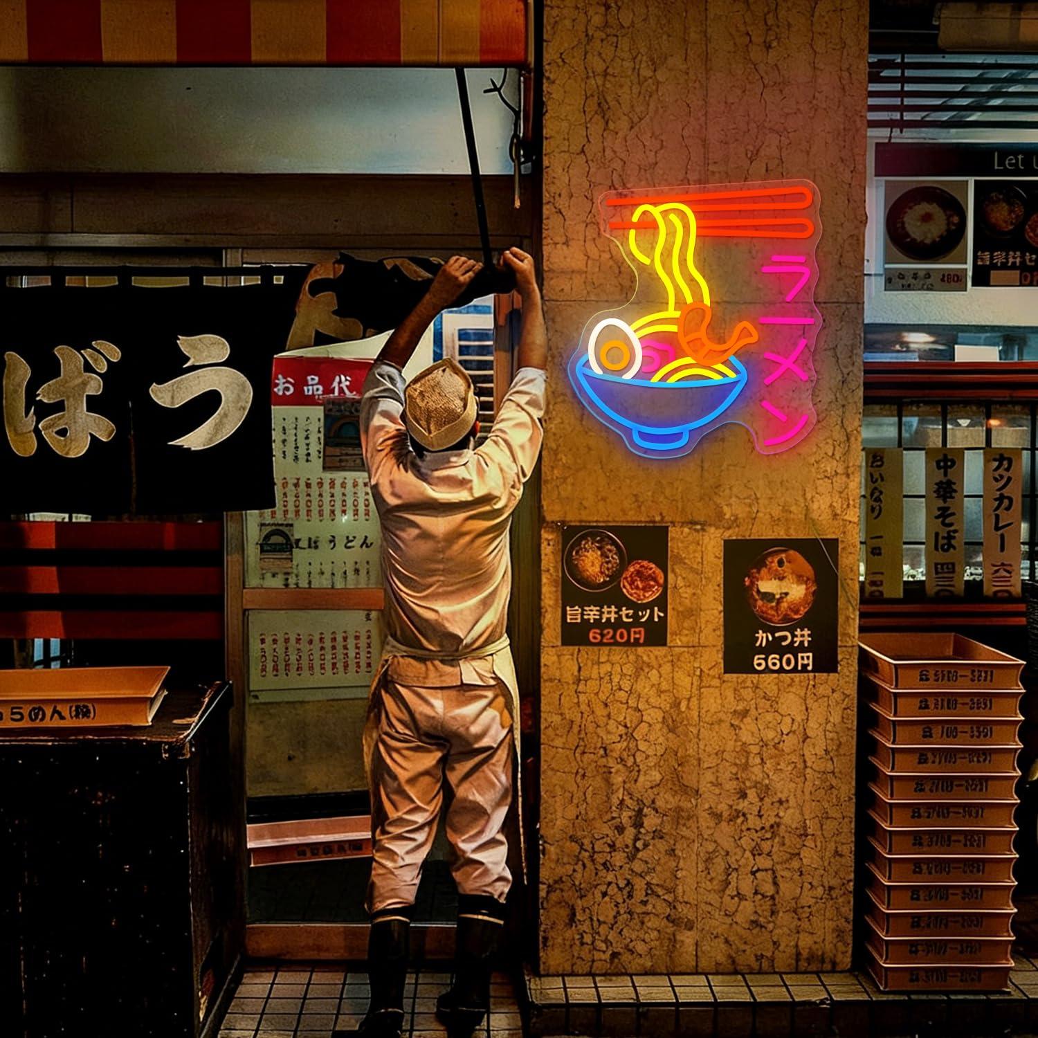 Ramen Neon Sign Japanese Noodl - Lighting Decor For Room recension och pris
