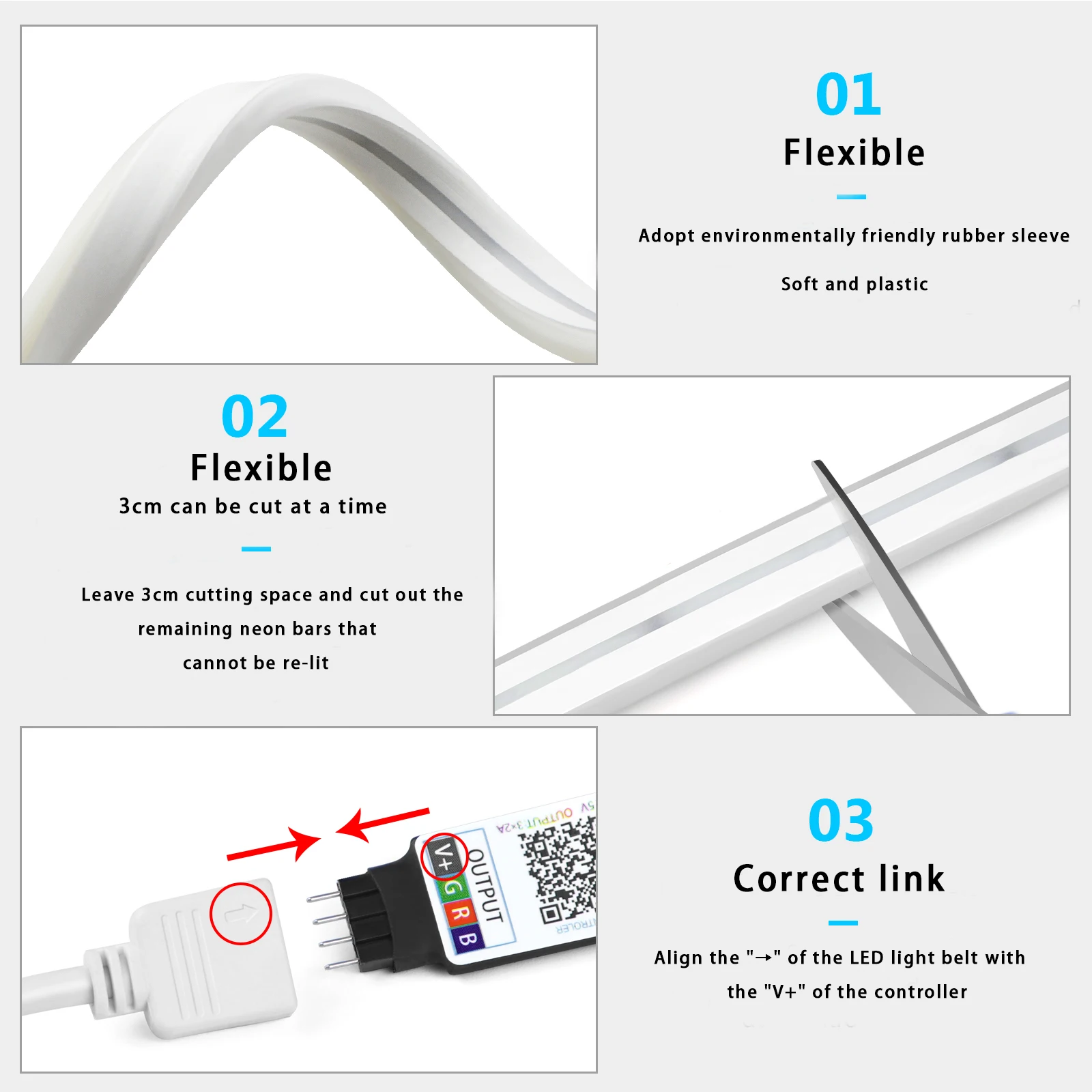 1-5m RGB LED Neon Strip Light  - Lighting Decor For Room recension och pris